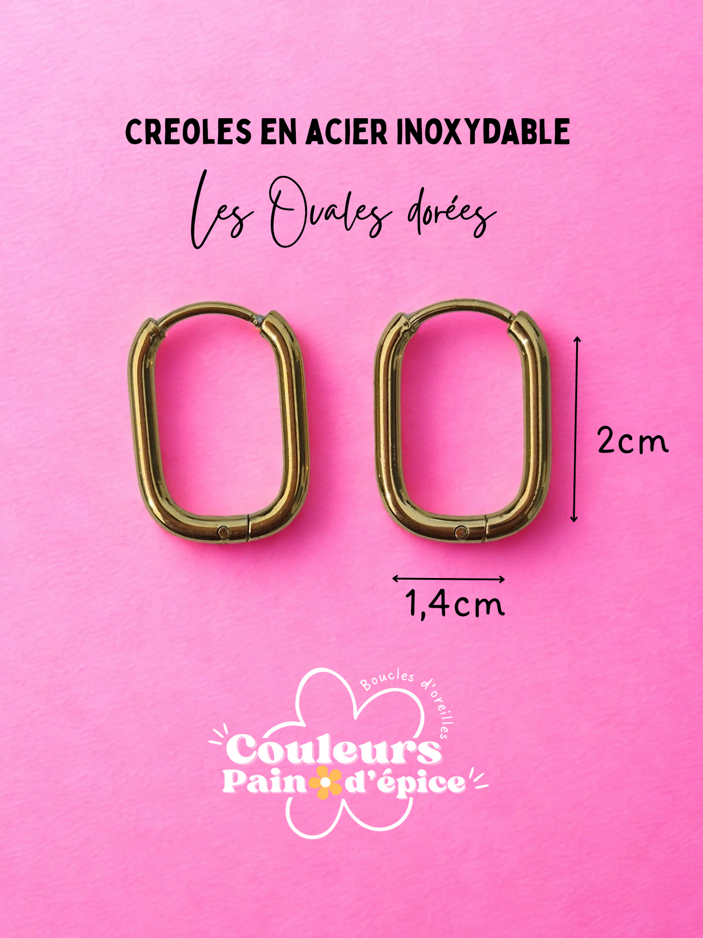Creoles en acier inoxydable
