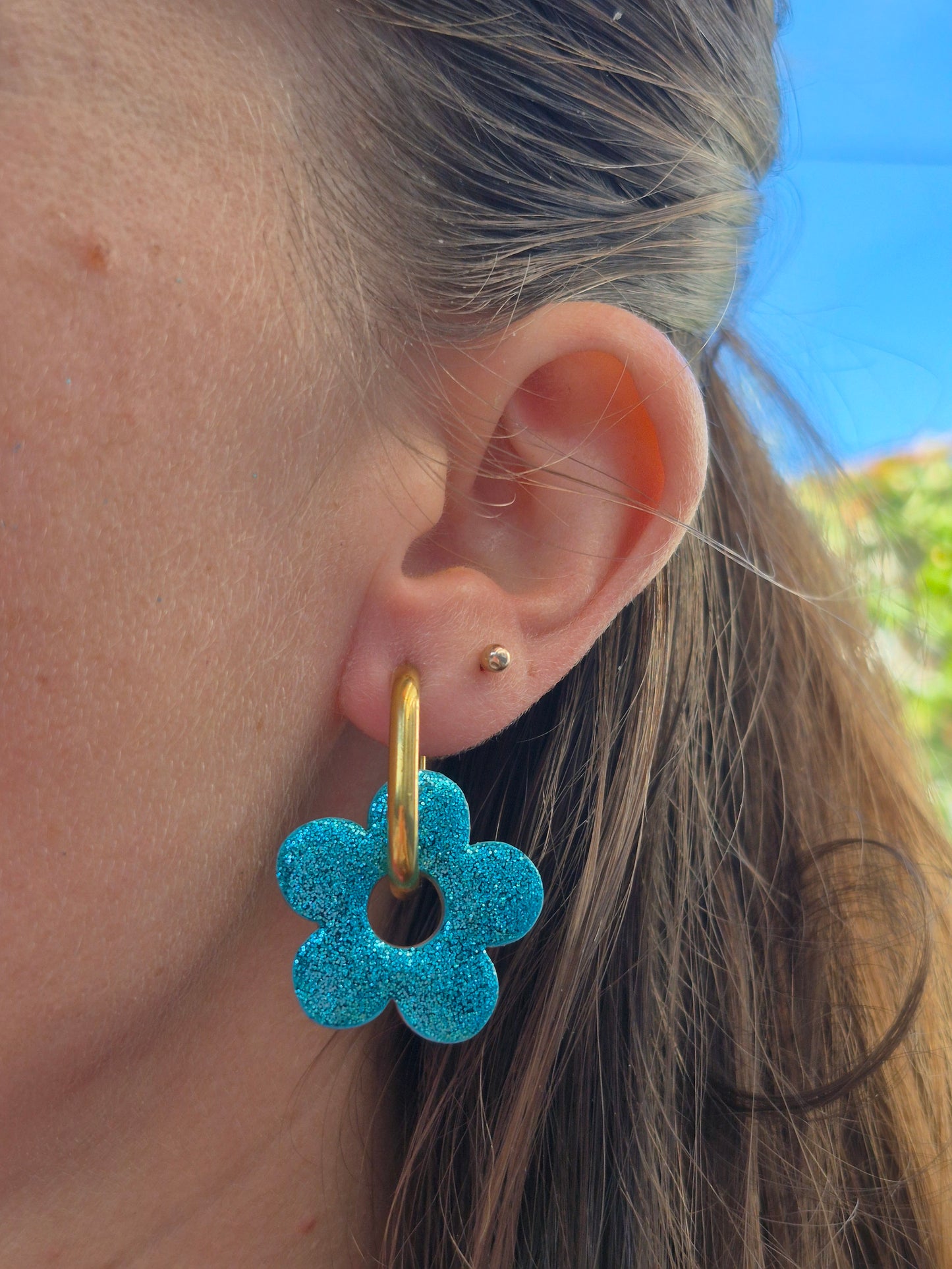 Pampilles Mäya - orange bleu réversibles