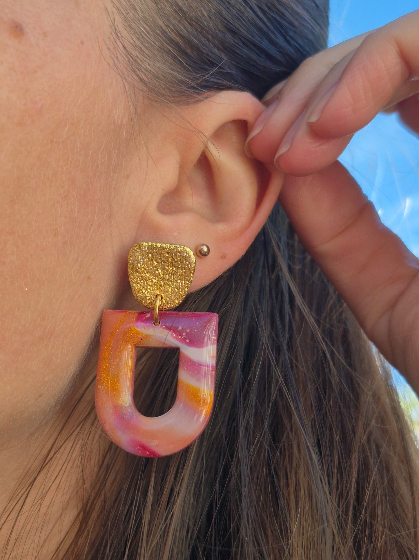 Boucles d'oreilles - Camélia