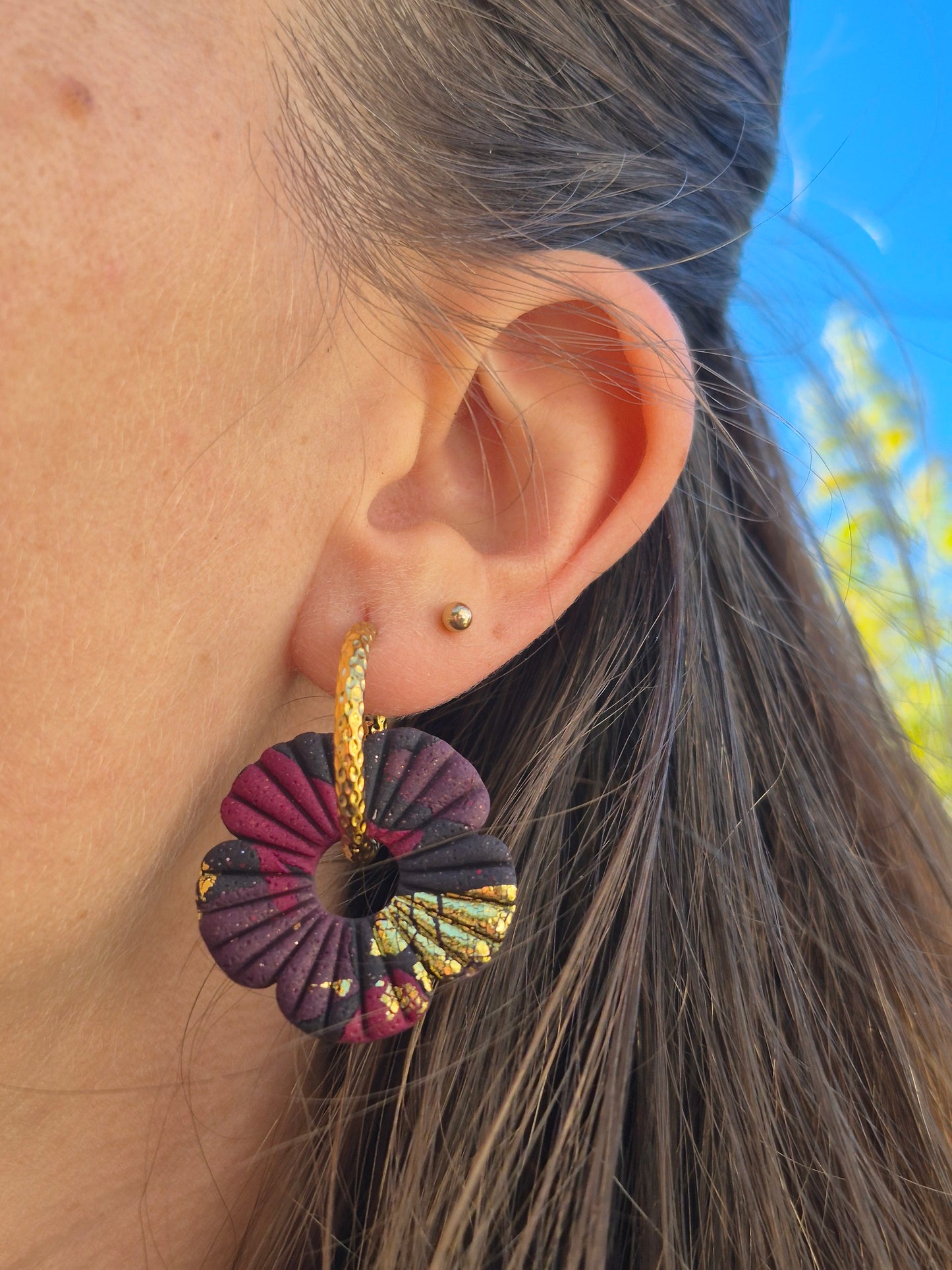 Pampilles Inäya - noire & Bordeaux