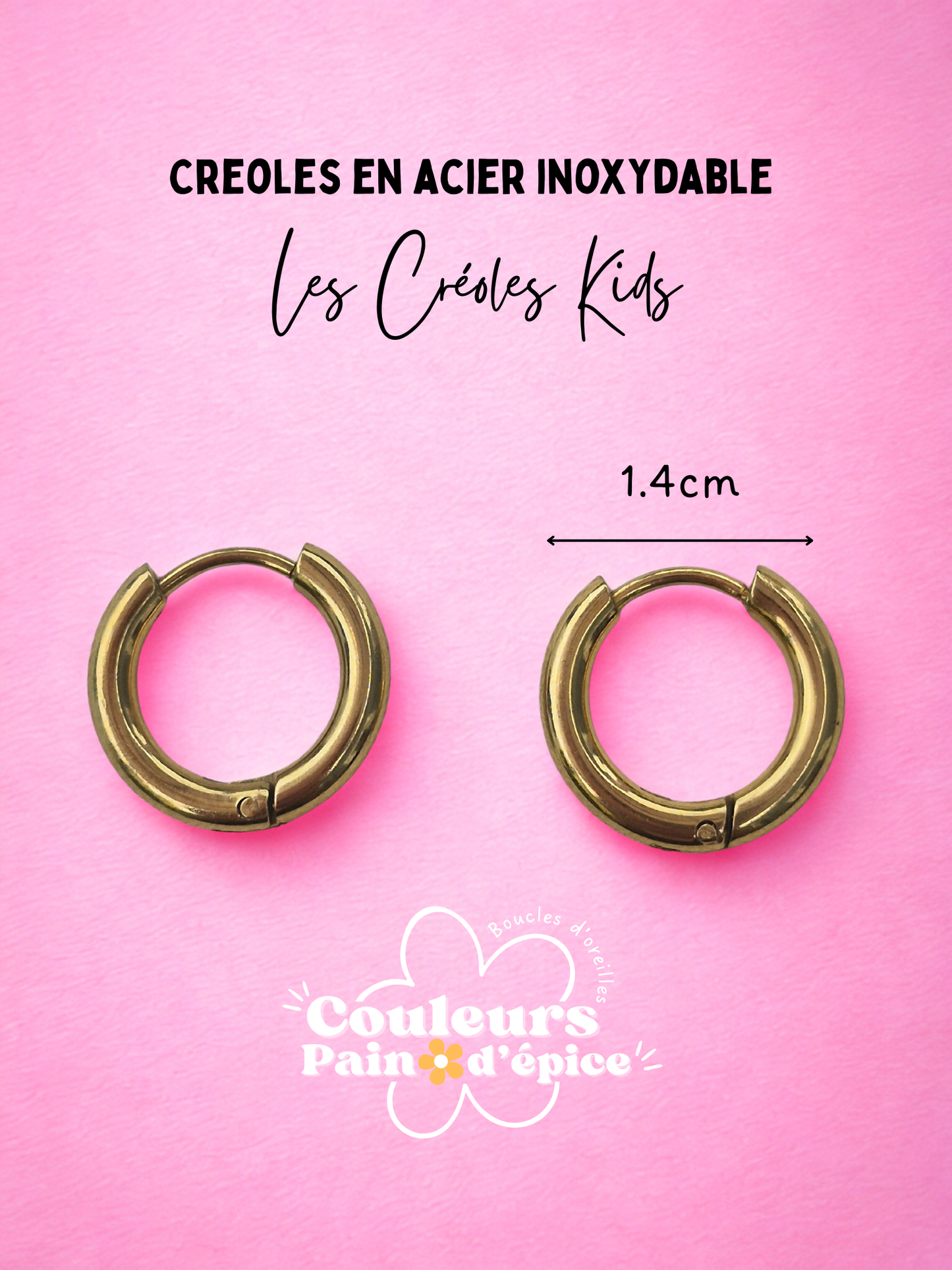 Creoles en acier inoxydable