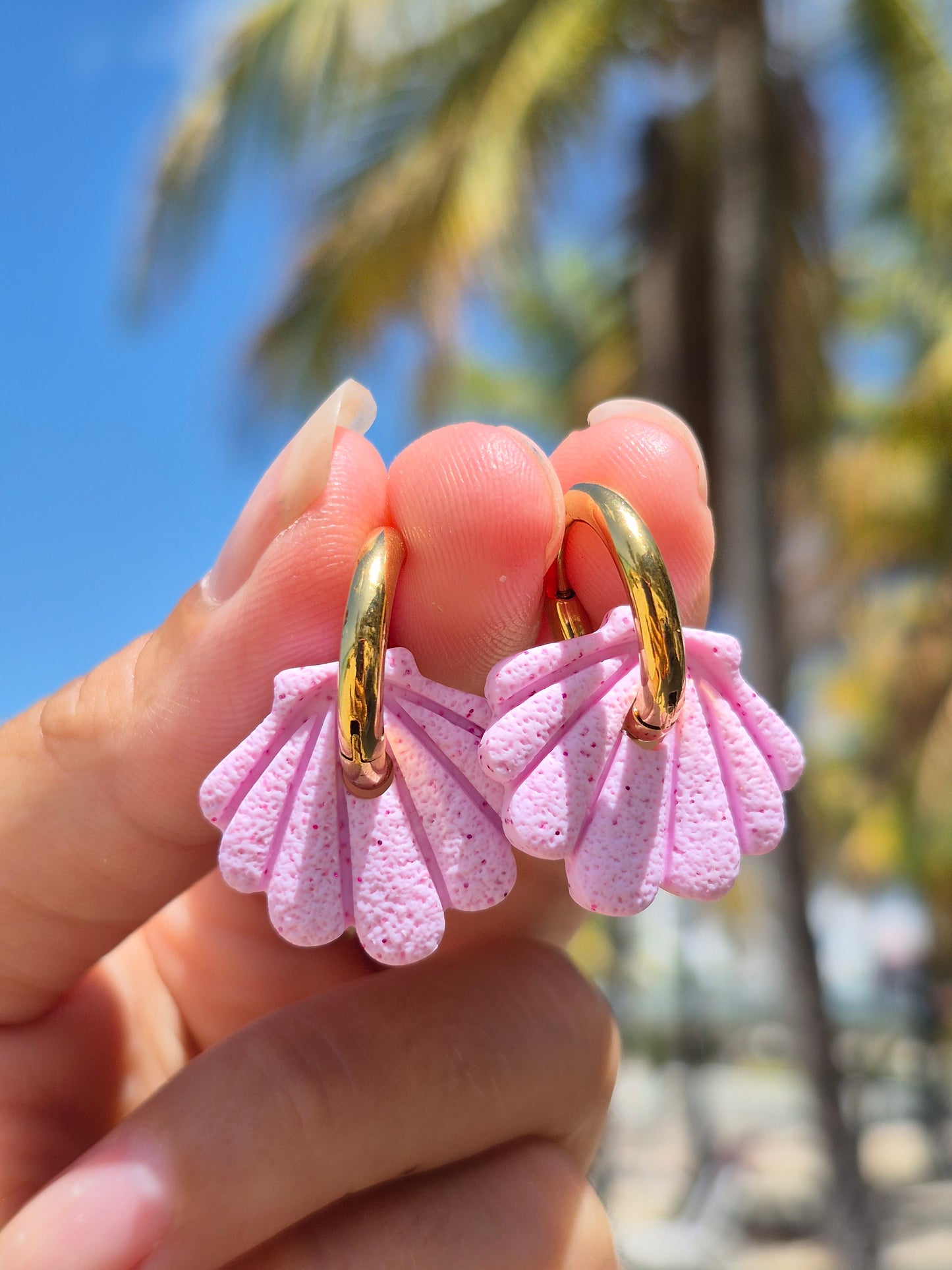 Pampilles Coquillage - rose pastel