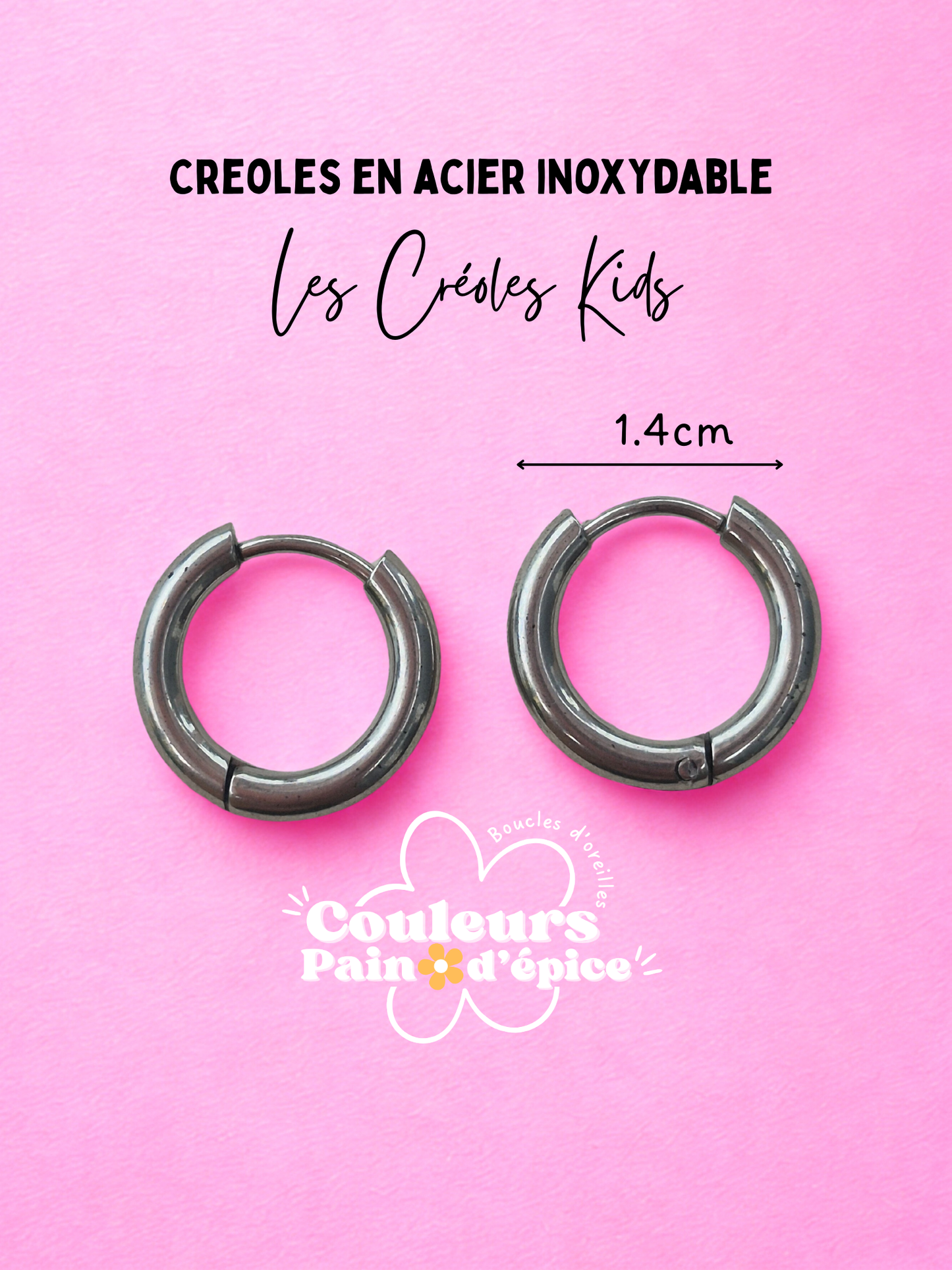 Creoles en acier inoxydable