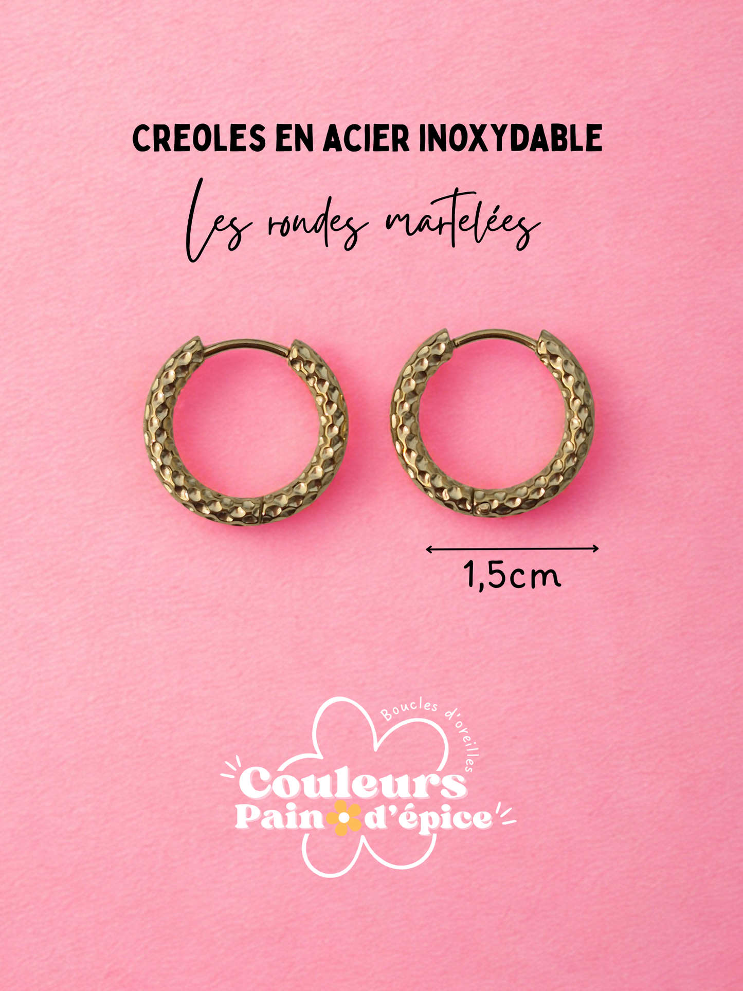 Creoles en acier inoxydable