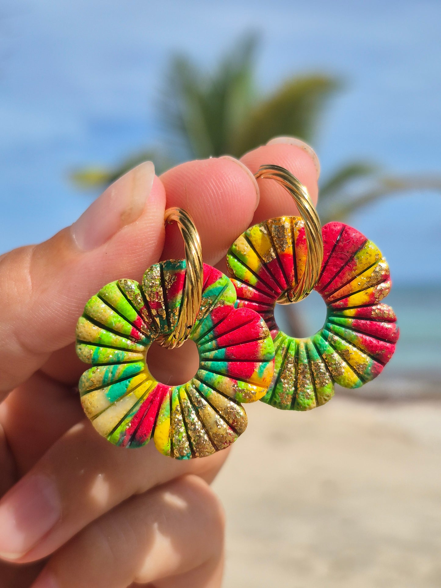 Pampilles Inäya - vert jaune rouge