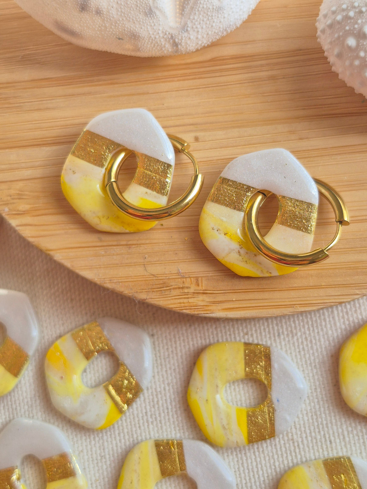 Pampilles Märtha - nacré jaune et gold