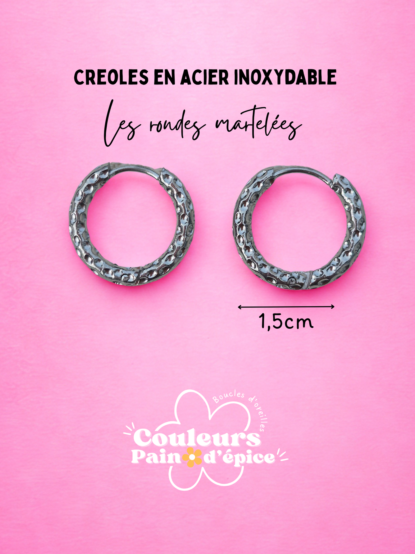 Creoles en acier inoxydable