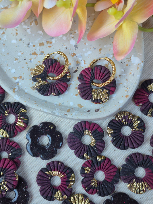 Pampilles Inäya - noire & Bordeaux